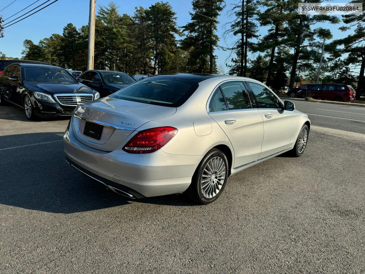 2015 Mercedes-Benz C 300 4Matic VIN: 55SWF4KB3FU020864 Lot: 76246204