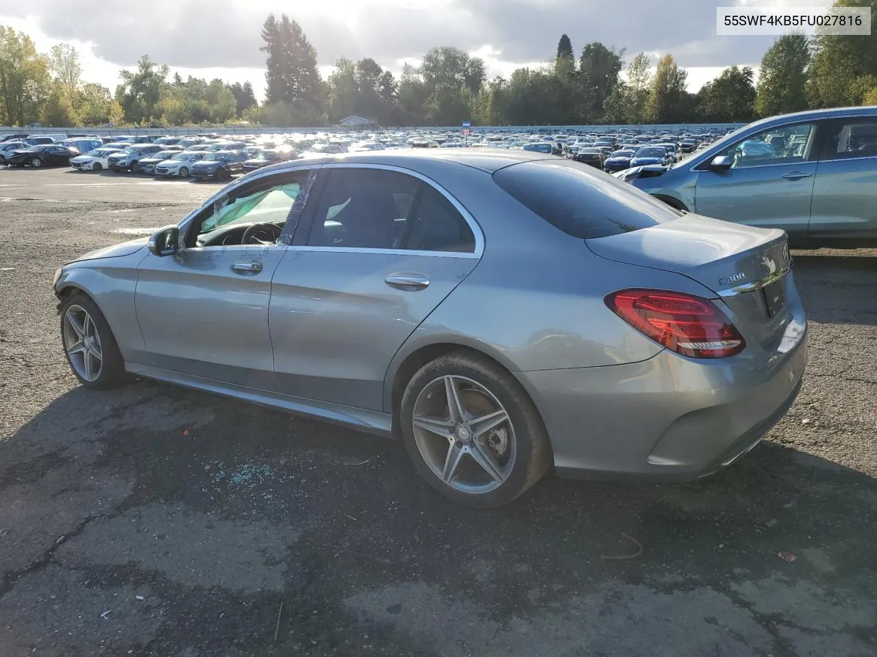 2015 Mercedes-Benz C 300 4Matic VIN: 55SWF4KB5FU027816 Lot: 76510224