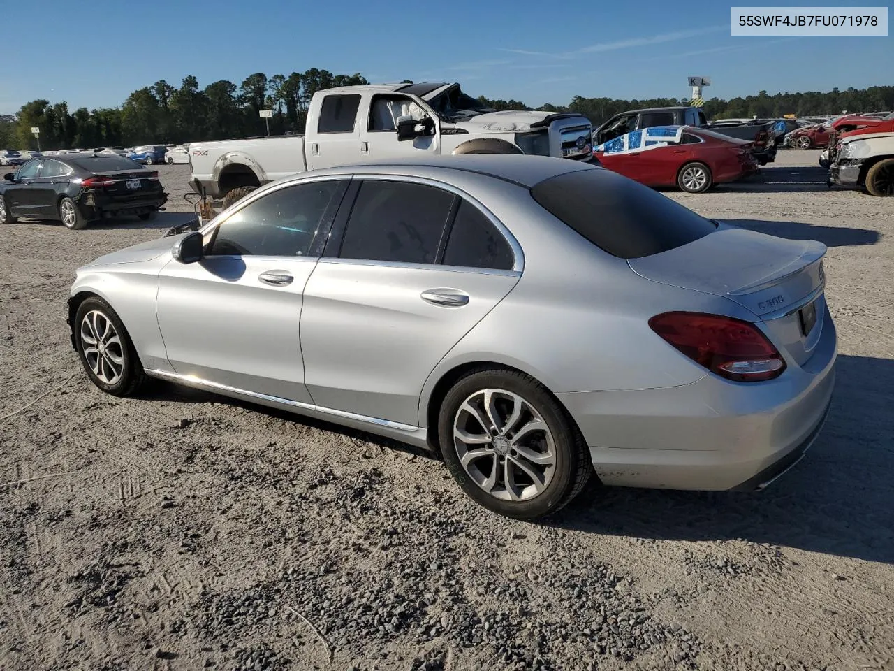 2015 Mercedes-Benz C 300 VIN: 55SWF4JB7FU071978 Lot: 76603384