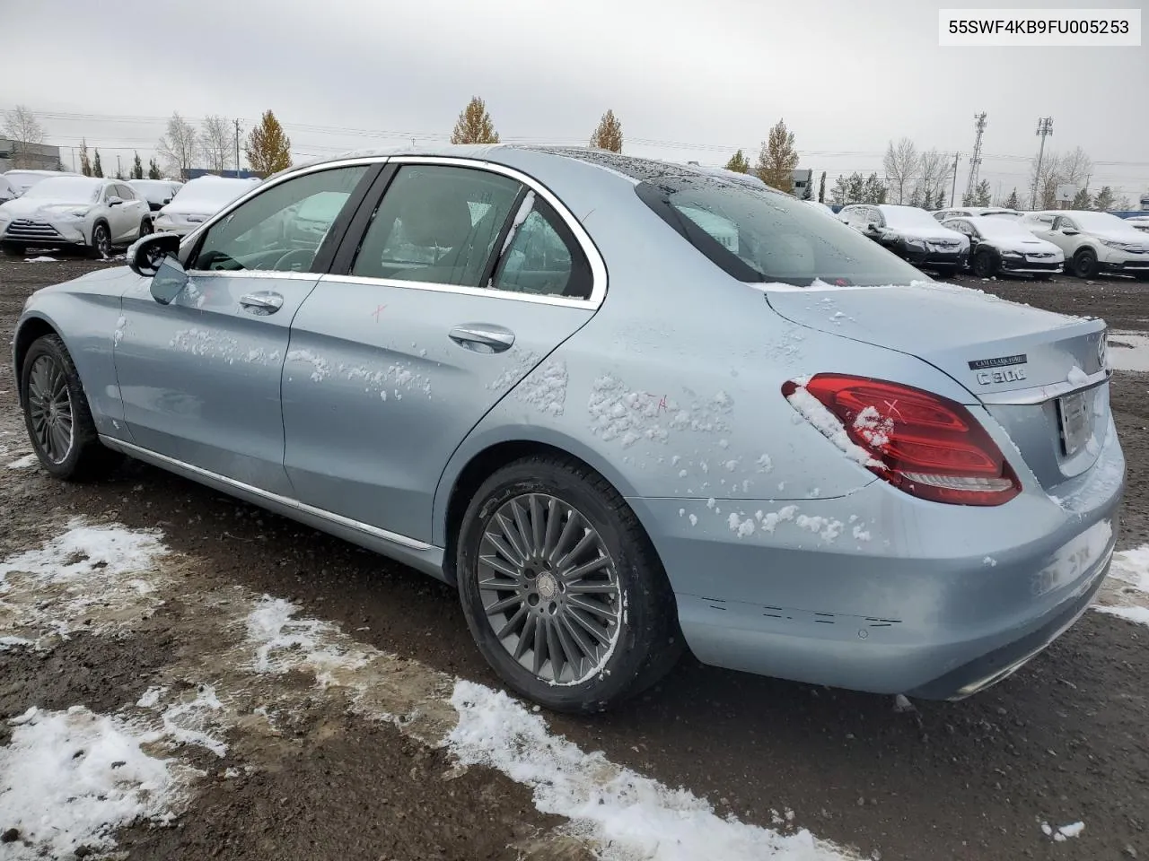 2015 Mercedes-Benz C 300 4Matic VIN: 55SWF4KB9FU005253 Lot: 76746924