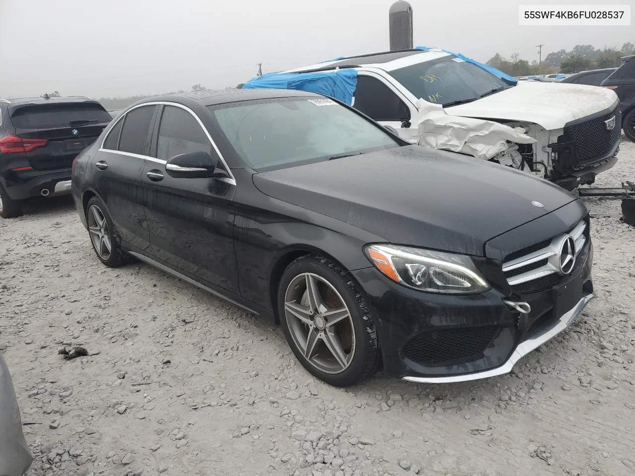 2015 Mercedes-Benz C 300 4Matic VIN: 55SWF4KB6FU028537 Lot: 76931494