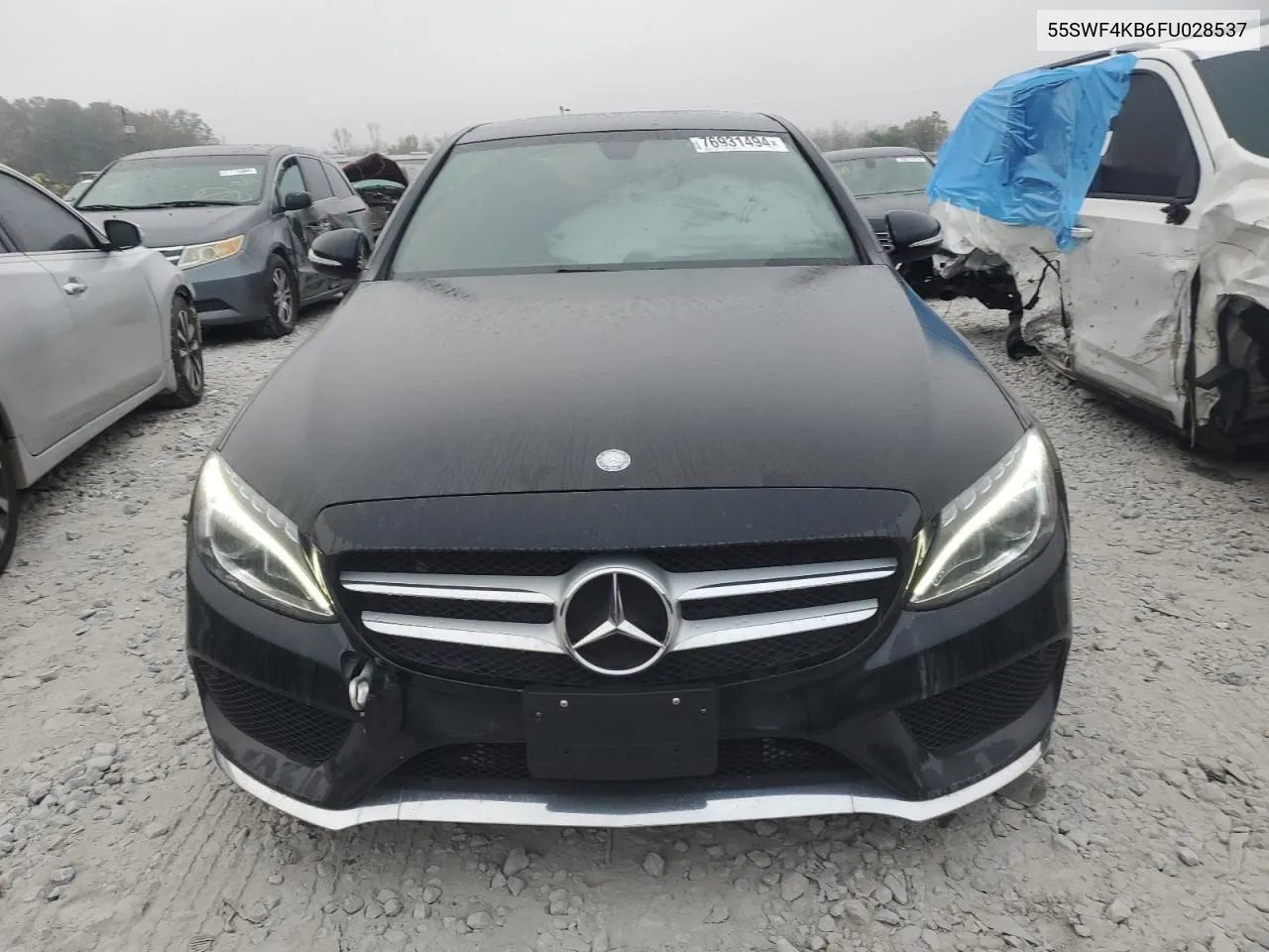 2015 Mercedes-Benz C 300 4Matic VIN: 55SWF4KB6FU028537 Lot: 76931494