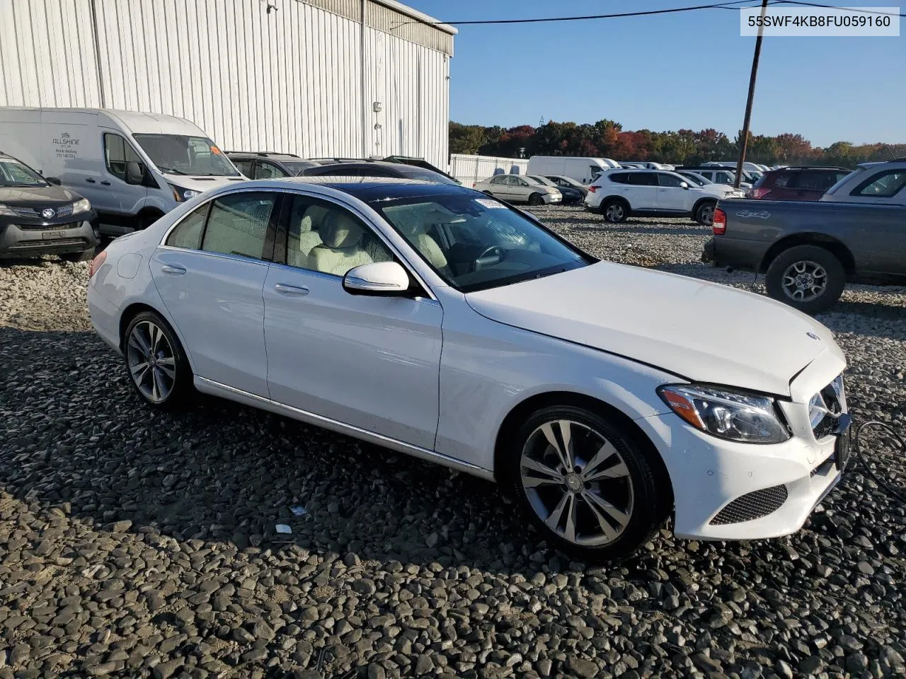 2015 Mercedes-Benz C 300 4Matic VIN: 55SWF4KB8FU059160 Lot: 76950964