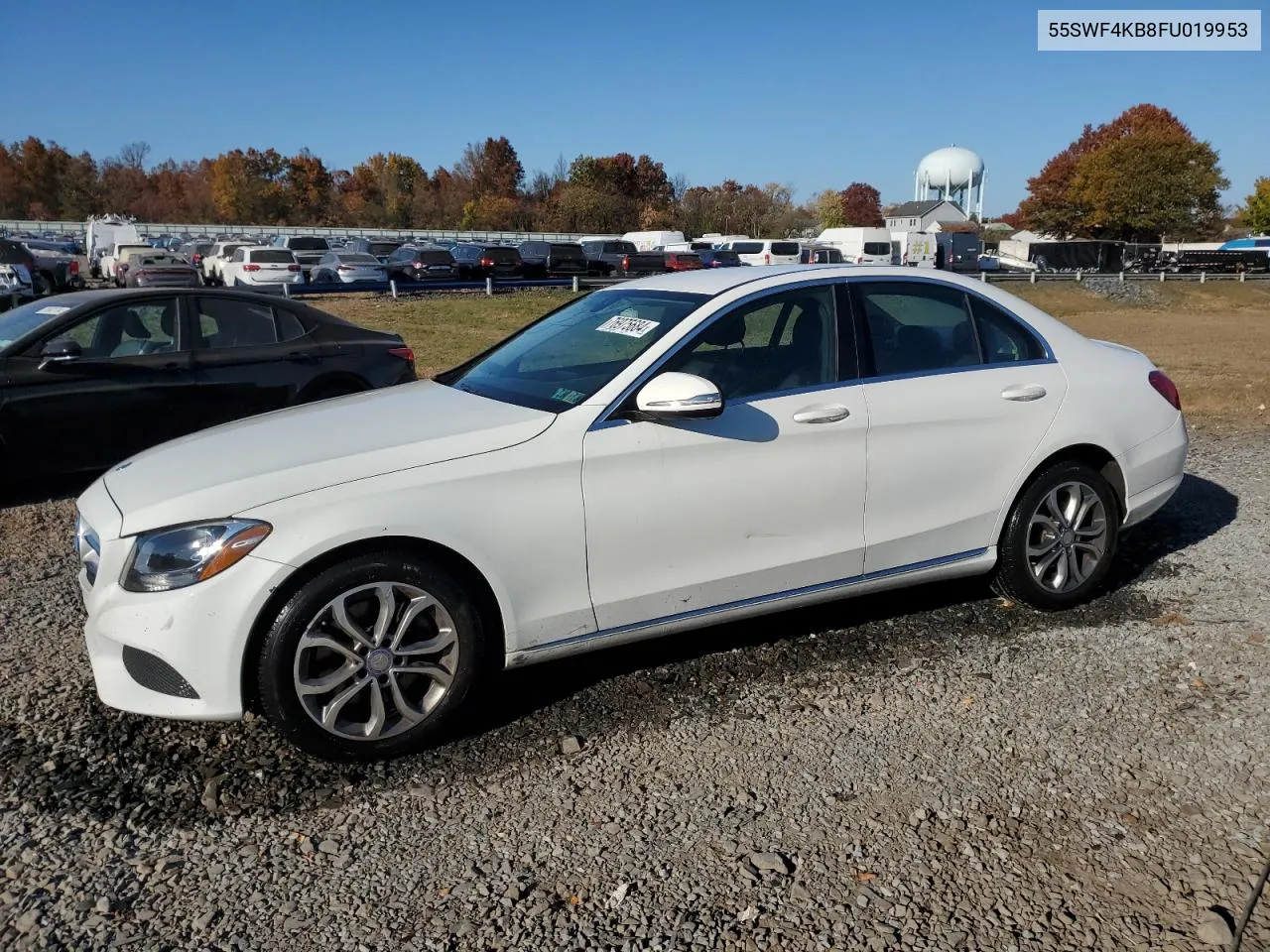 2015 Mercedes-Benz C 300 4Matic VIN: 55SWF4KB8FU019953 Lot: 76975684