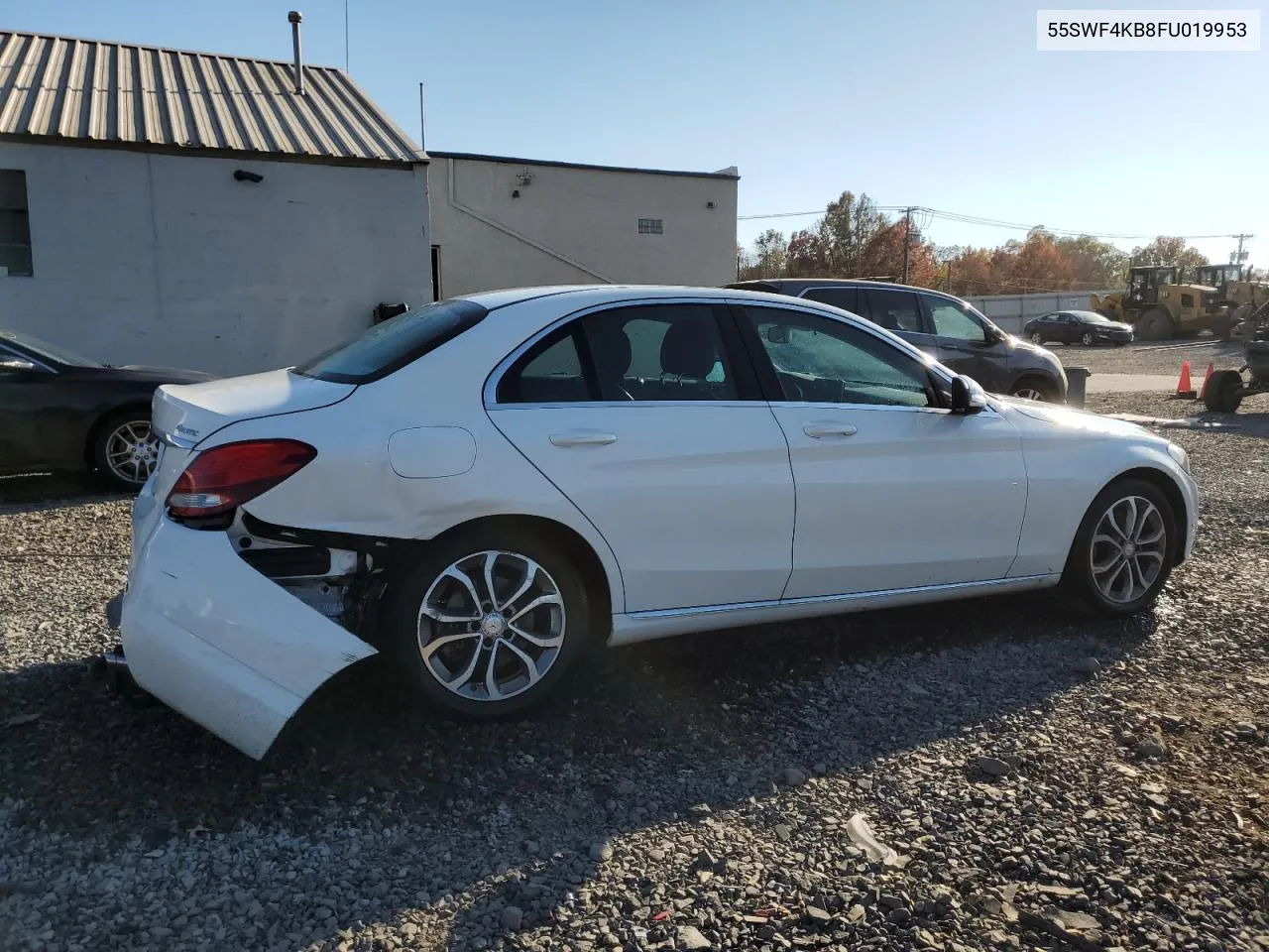 2015 Mercedes-Benz C 300 4Matic VIN: 55SWF4KB8FU019953 Lot: 76975684