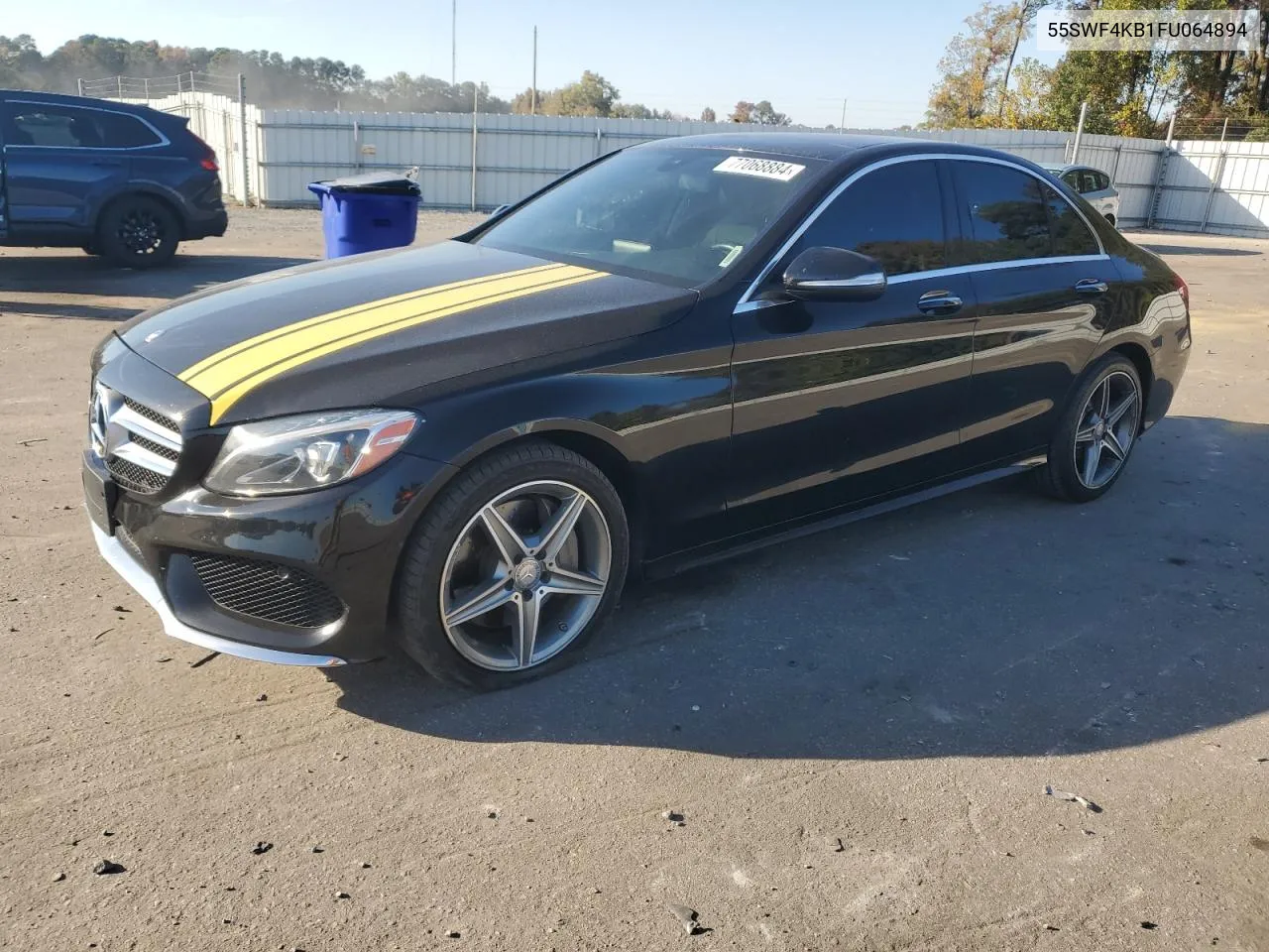 2015 Mercedes-Benz C 300 4Matic VIN: 55SWF4KB1FU064894 Lot: 77068884