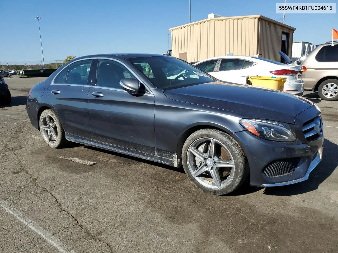 2015 Mercedes-Benz C 300 4Matic VIN: 55SWF4KB1FU004615 Lot: 77126254