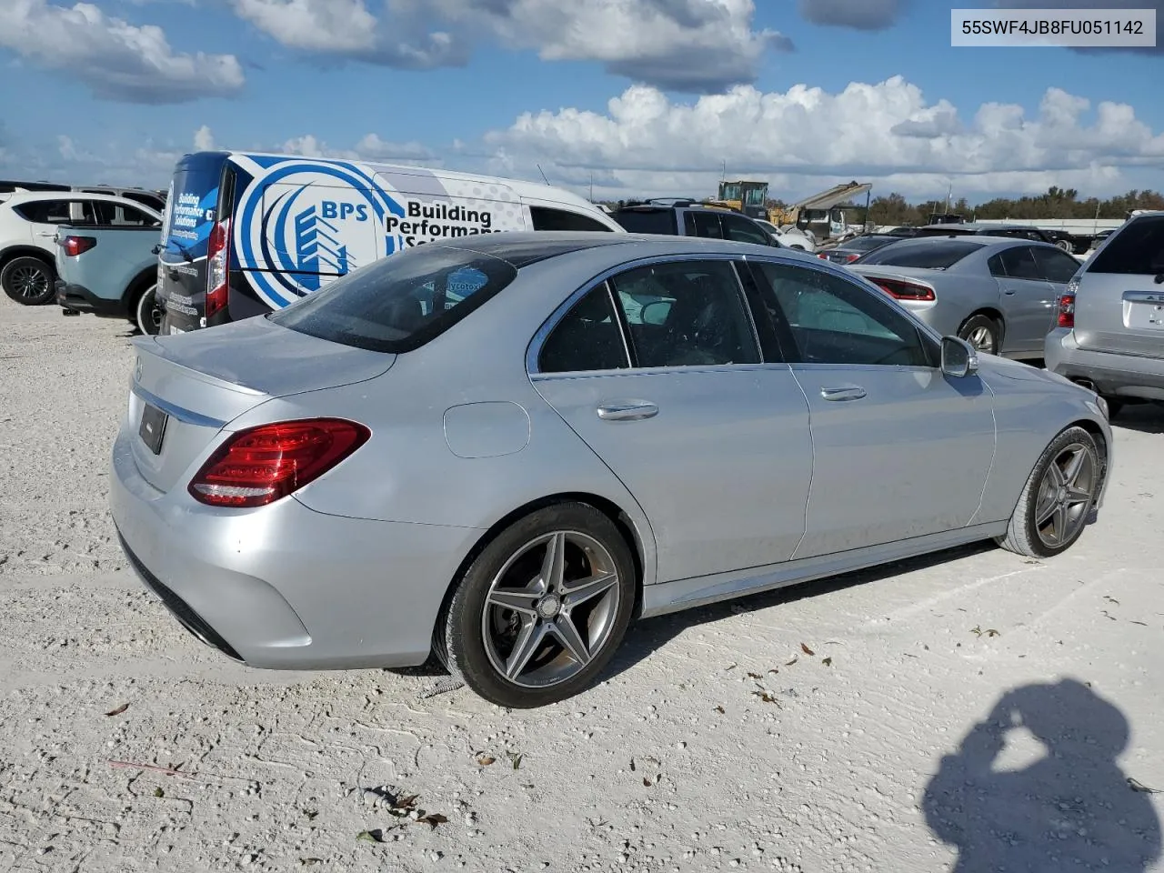 2015 Mercedes-Benz C 300 VIN: 55SWF4JB8FU051142 Lot: 77269244