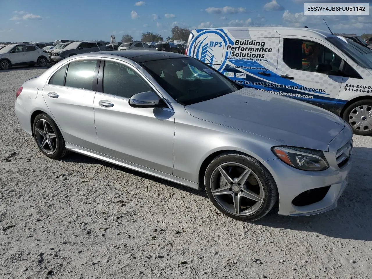 2015 Mercedes-Benz C 300 VIN: 55SWF4JB8FU051142 Lot: 77269244