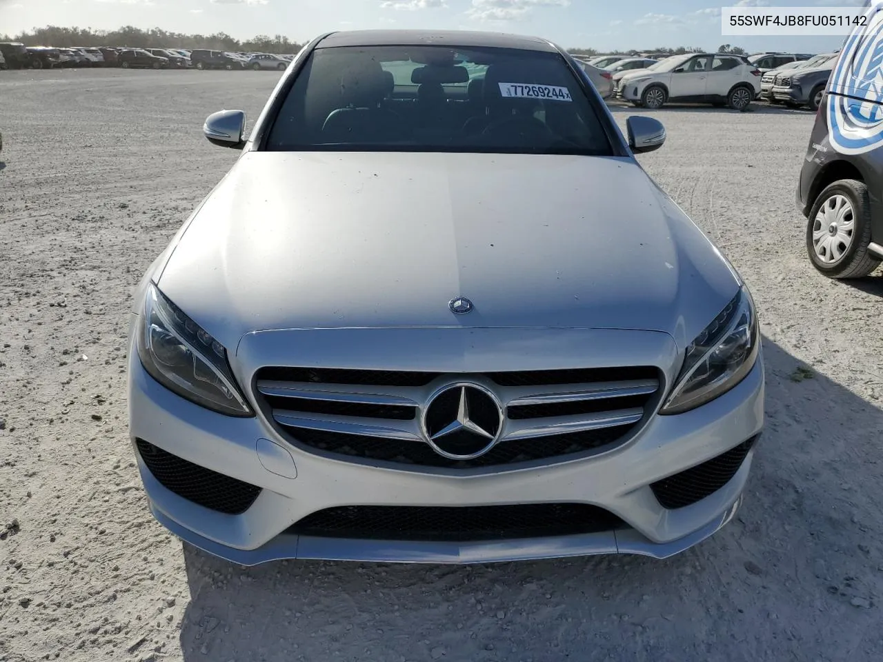 2015 Mercedes-Benz C 300 VIN: 55SWF4JB8FU051142 Lot: 77269244