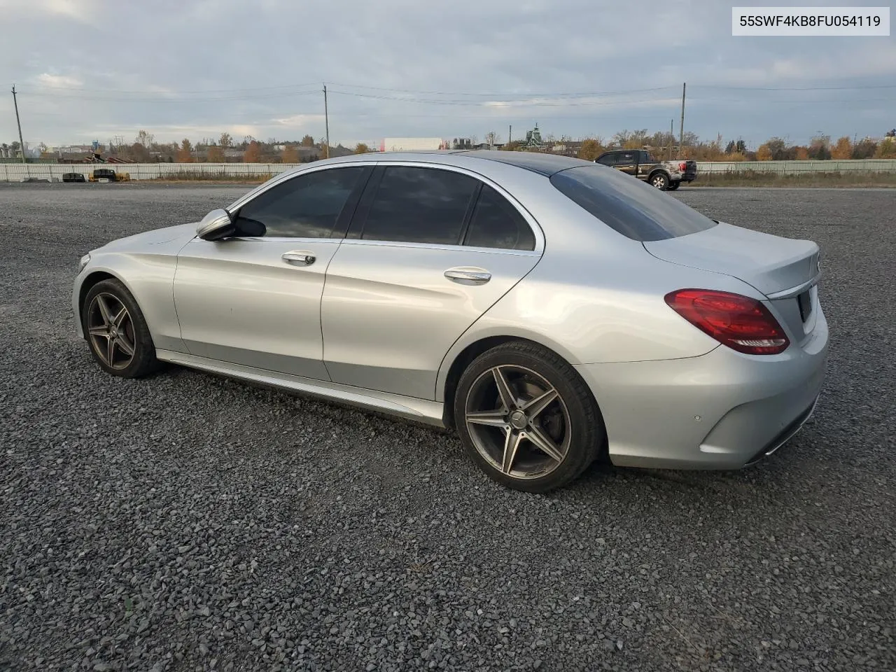 2015 Mercedes-Benz C 300 4Matic VIN: 55SWF4KB8FU054119 Lot: 77327834