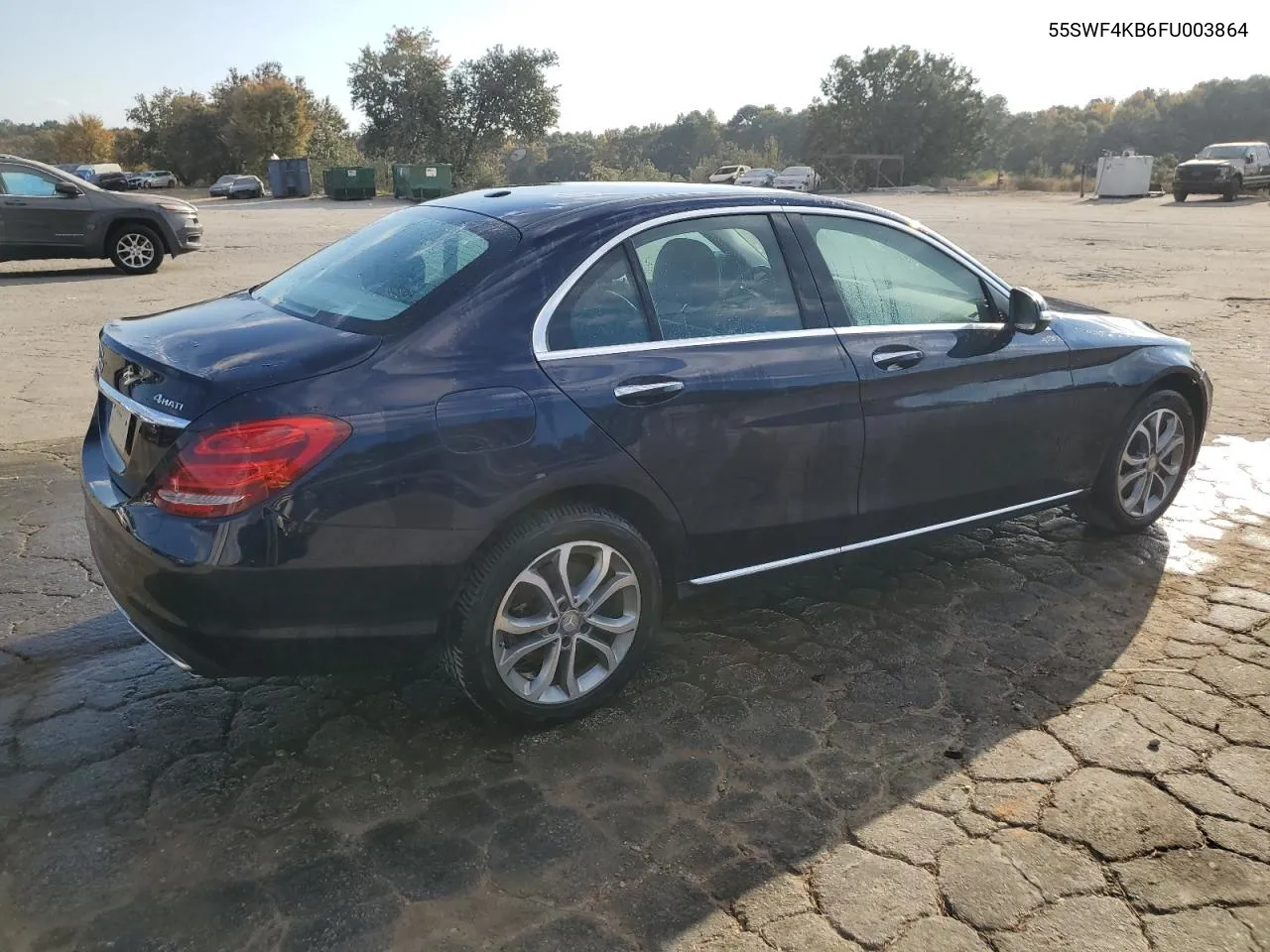 2015 Mercedes-Benz C 300 4Matic VIN: 55SWF4KB6FU003864 Lot: 77342244