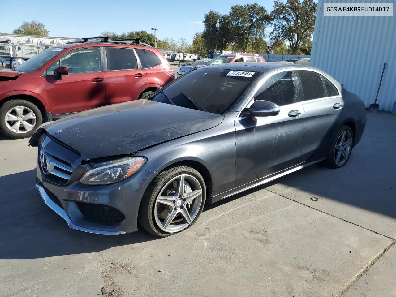 2015 Mercedes-Benz C 300 4Matic VIN: 55SWF4KB9FU014017 Lot: 77383604