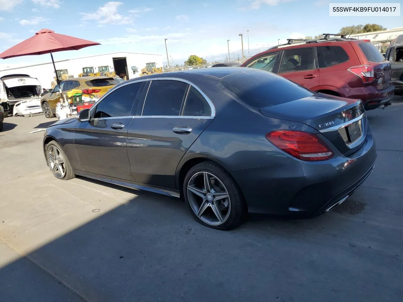 2015 Mercedes-Benz C 300 4Matic VIN: 55SWF4KB9FU014017 Lot: 77383604