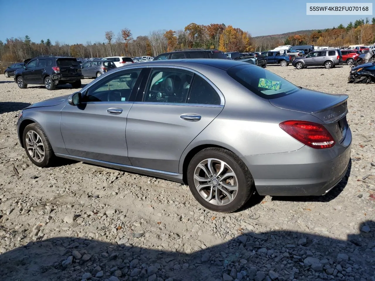 2015 Mercedes-Benz C 300 4Matic VIN: 55SWF4KB2FU070168 Lot: 77392824