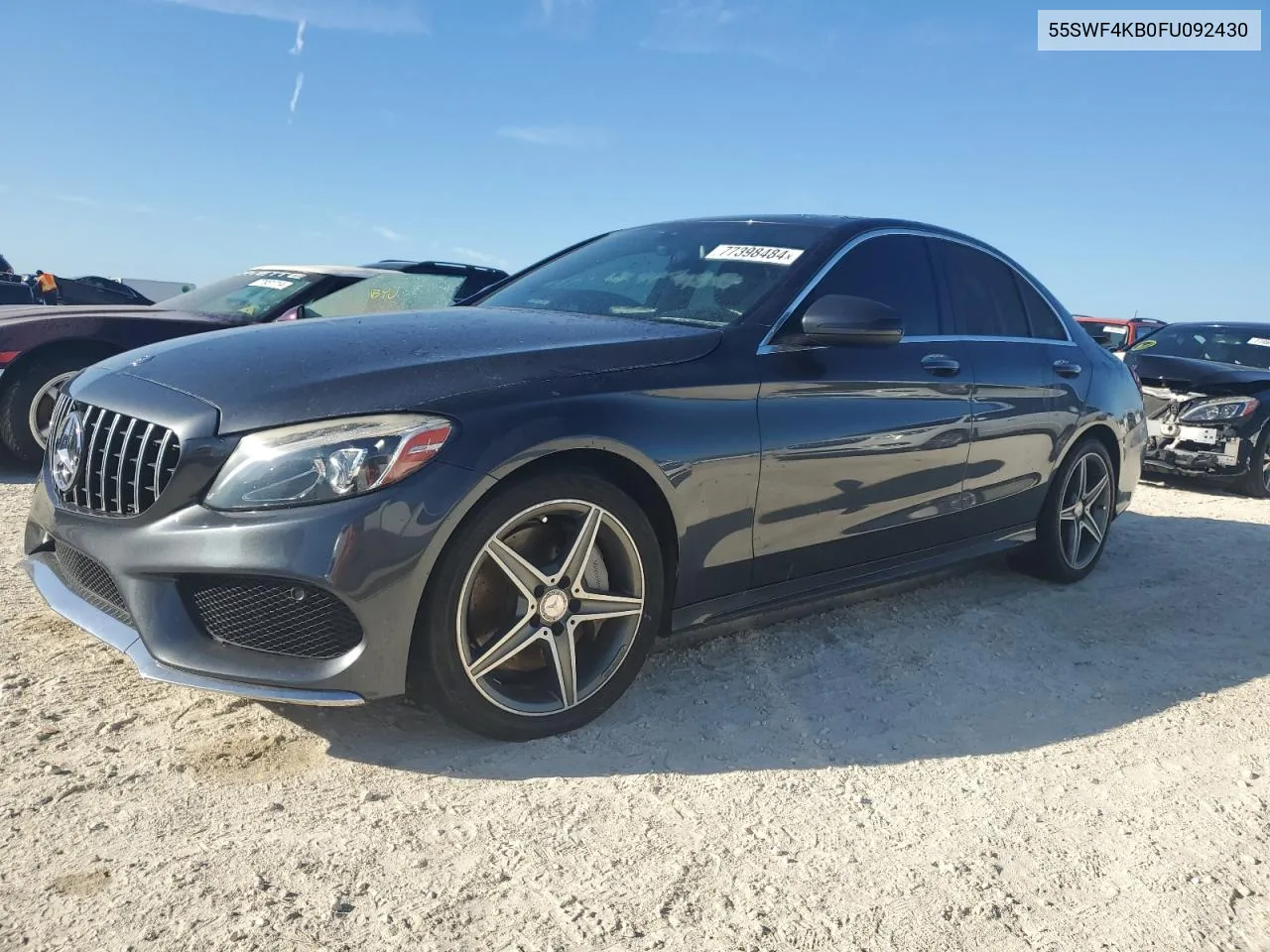 2015 Mercedes-Benz C 300 4Matic VIN: 55SWF4KB0FU092430 Lot: 77398484