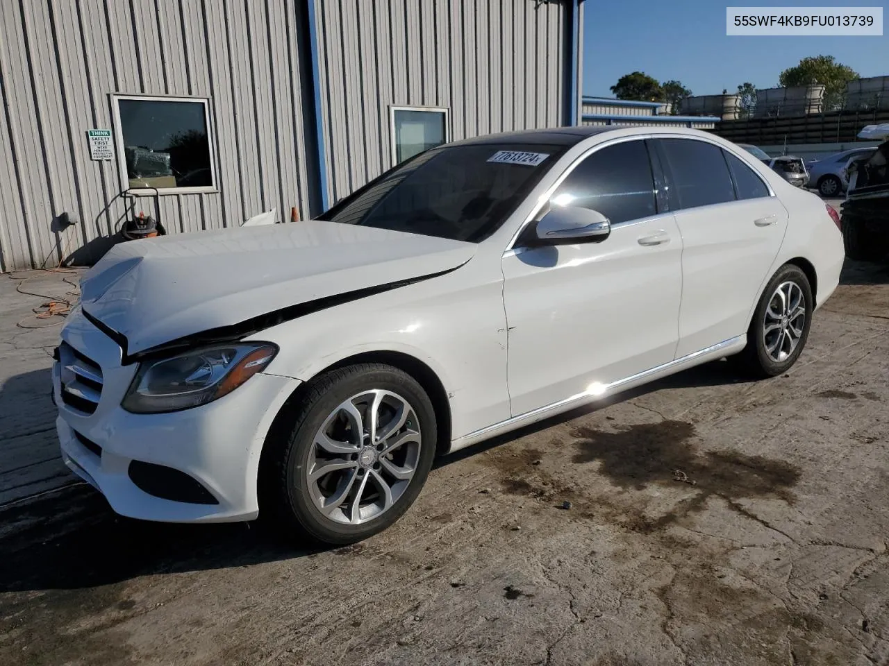 2015 Mercedes-Benz C 300 4Matic VIN: 55SWF4KB9FU013739 Lot: 77613724