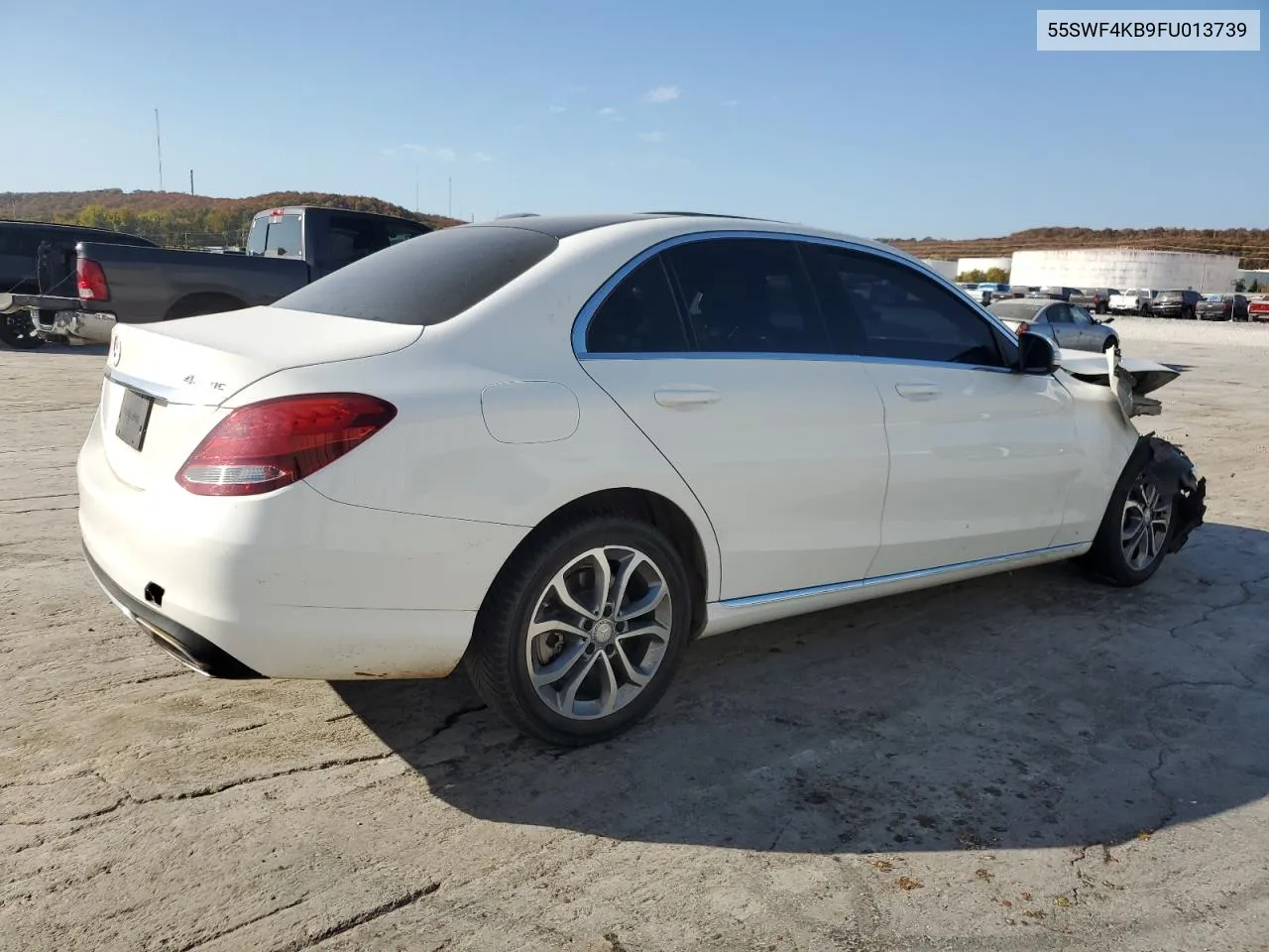 2015 Mercedes-Benz C 300 4Matic VIN: 55SWF4KB9FU013739 Lot: 77613724