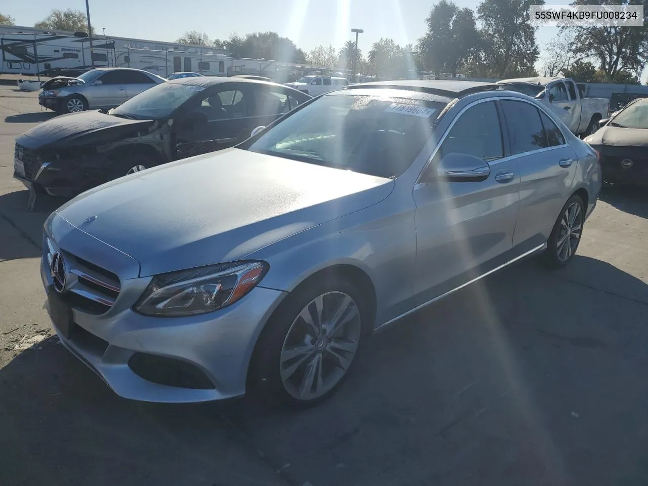 2015 Mercedes-Benz C 300 4Matic VIN: 55SWF4KB9FU008234 Lot: 77819664