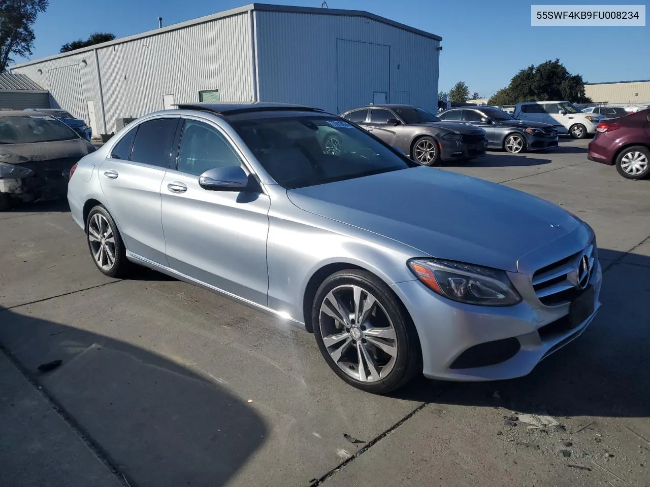 2015 Mercedes-Benz C 300 4Matic VIN: 55SWF4KB9FU008234 Lot: 77819664