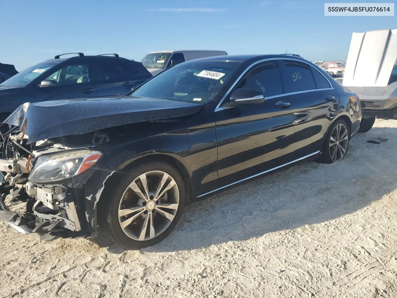 2015 Mercedes-Benz C 300 VIN: 55SWF4JB5FU076614 Lot: 77864684