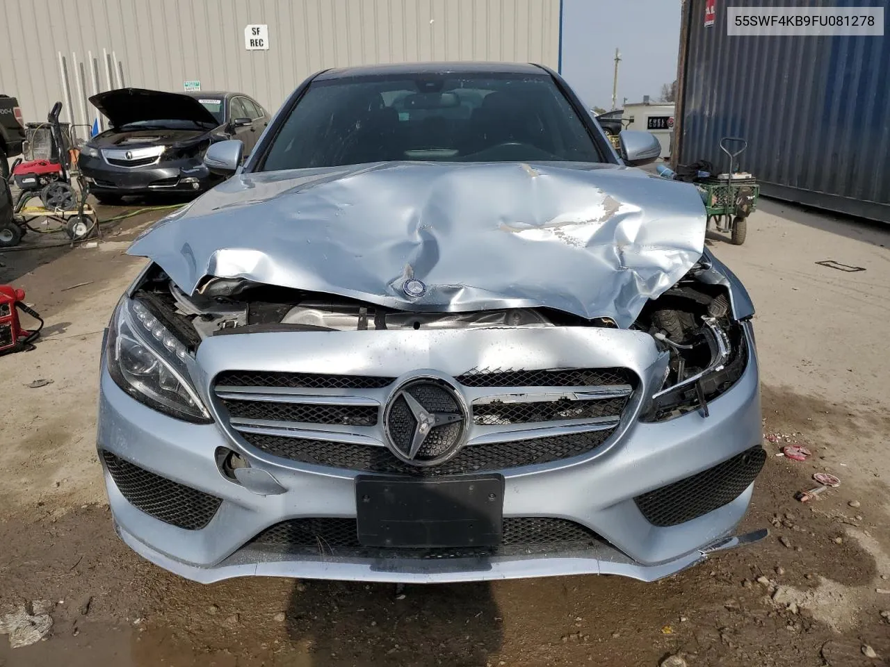 2015 Mercedes-Benz C 300 4Matic VIN: 55SWF4KB9FU081278 Lot: 77878914