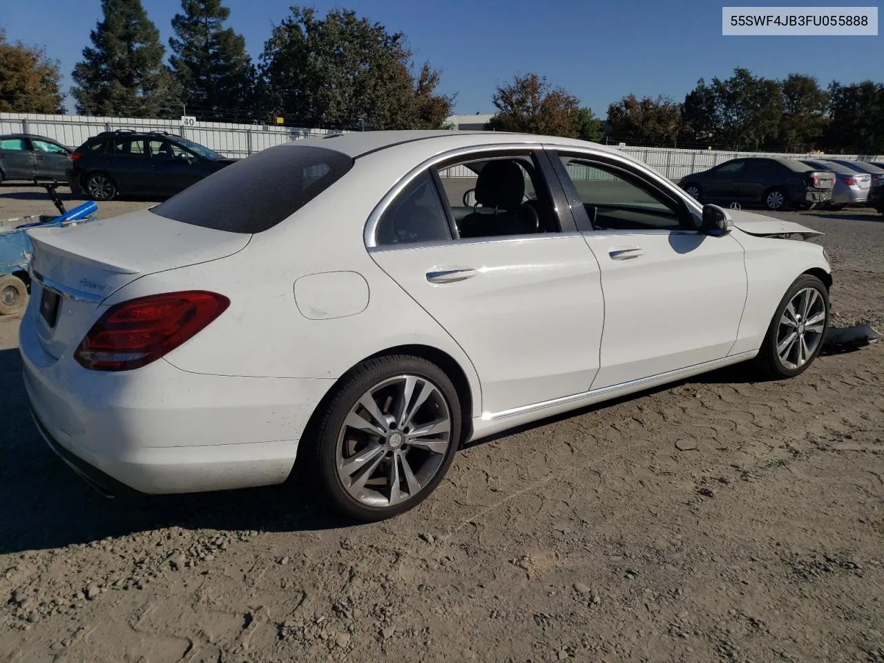 2015 Mercedes-Benz C 300 VIN: 55SWF4JB3FU055888 Lot: 77882964