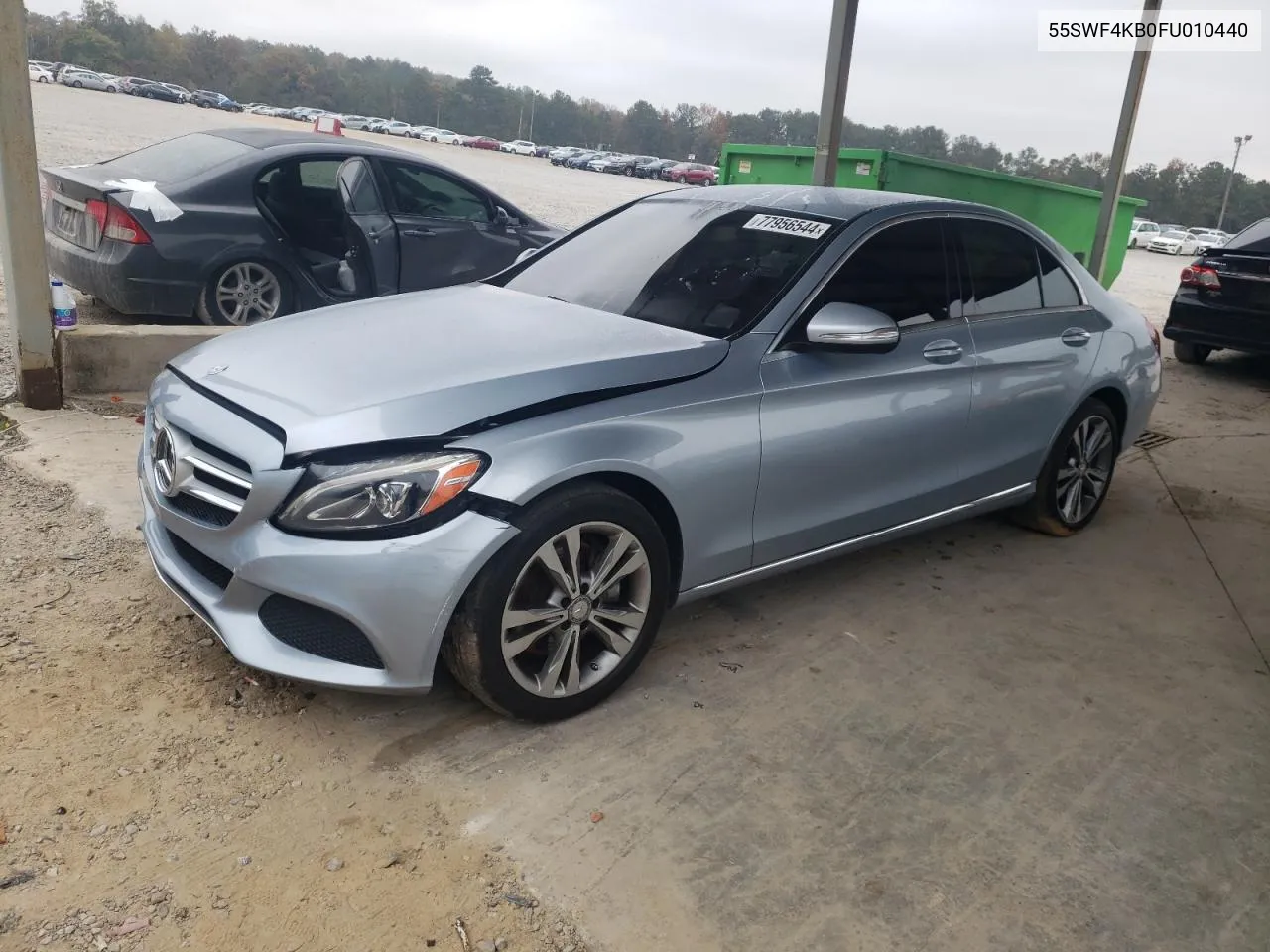 2015 Mercedes-Benz C 300 4Matic VIN: 55SWF4KB0FU010440 Lot: 77956544