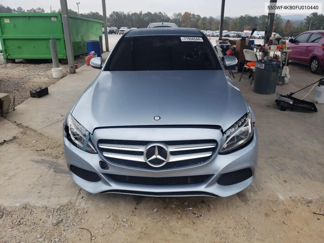 2015 Mercedes-Benz C 300 4Matic VIN: 55SWF4KB0FU010440 Lot: 77956544