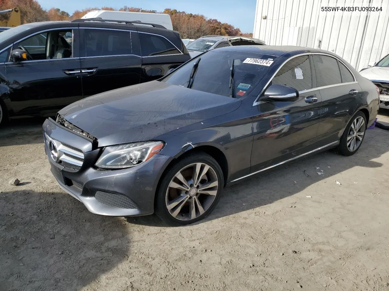 2015 Mercedes-Benz C 300 4Matic VIN: 55SWF4KB3FU093264 Lot: 77962374