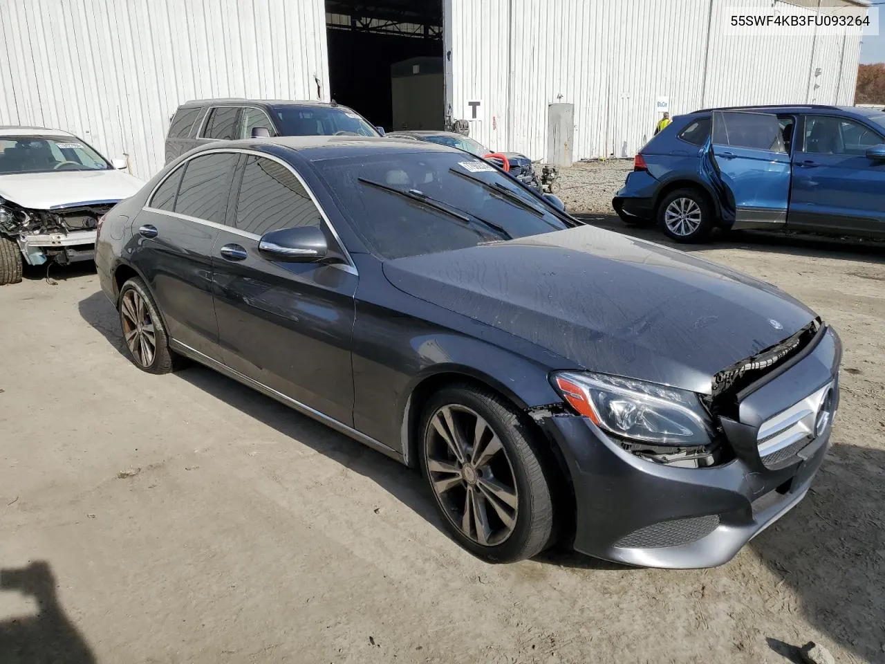 2015 Mercedes-Benz C 300 4Matic VIN: 55SWF4KB3FU093264 Lot: 77962374