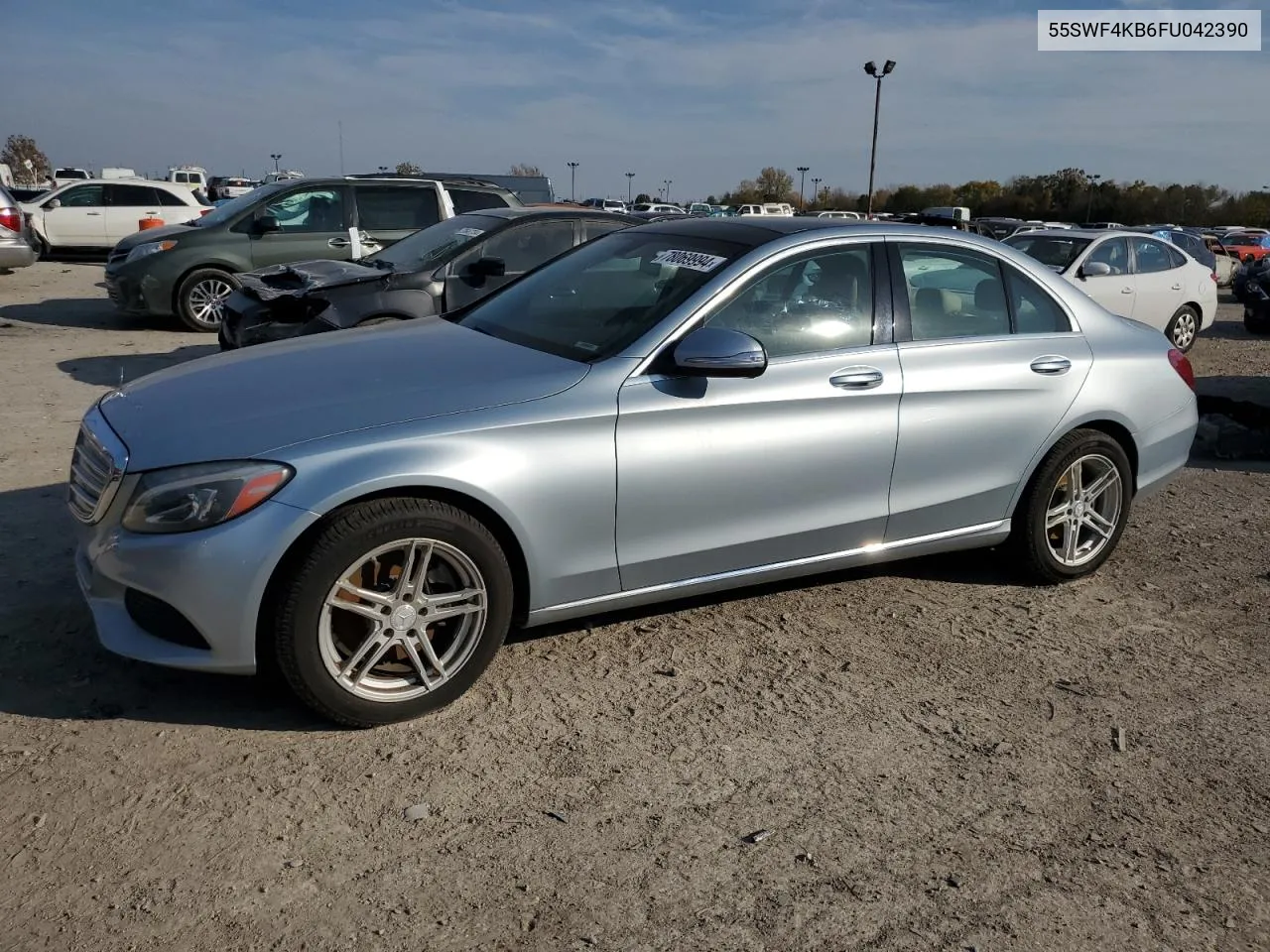 2015 Mercedes-Benz C 300 4Matic VIN: 55SWF4KB6FU042390 Lot: 78069994