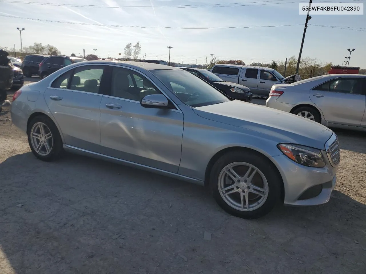 2015 Mercedes-Benz C 300 4Matic VIN: 55SWF4KB6FU042390 Lot: 78069994