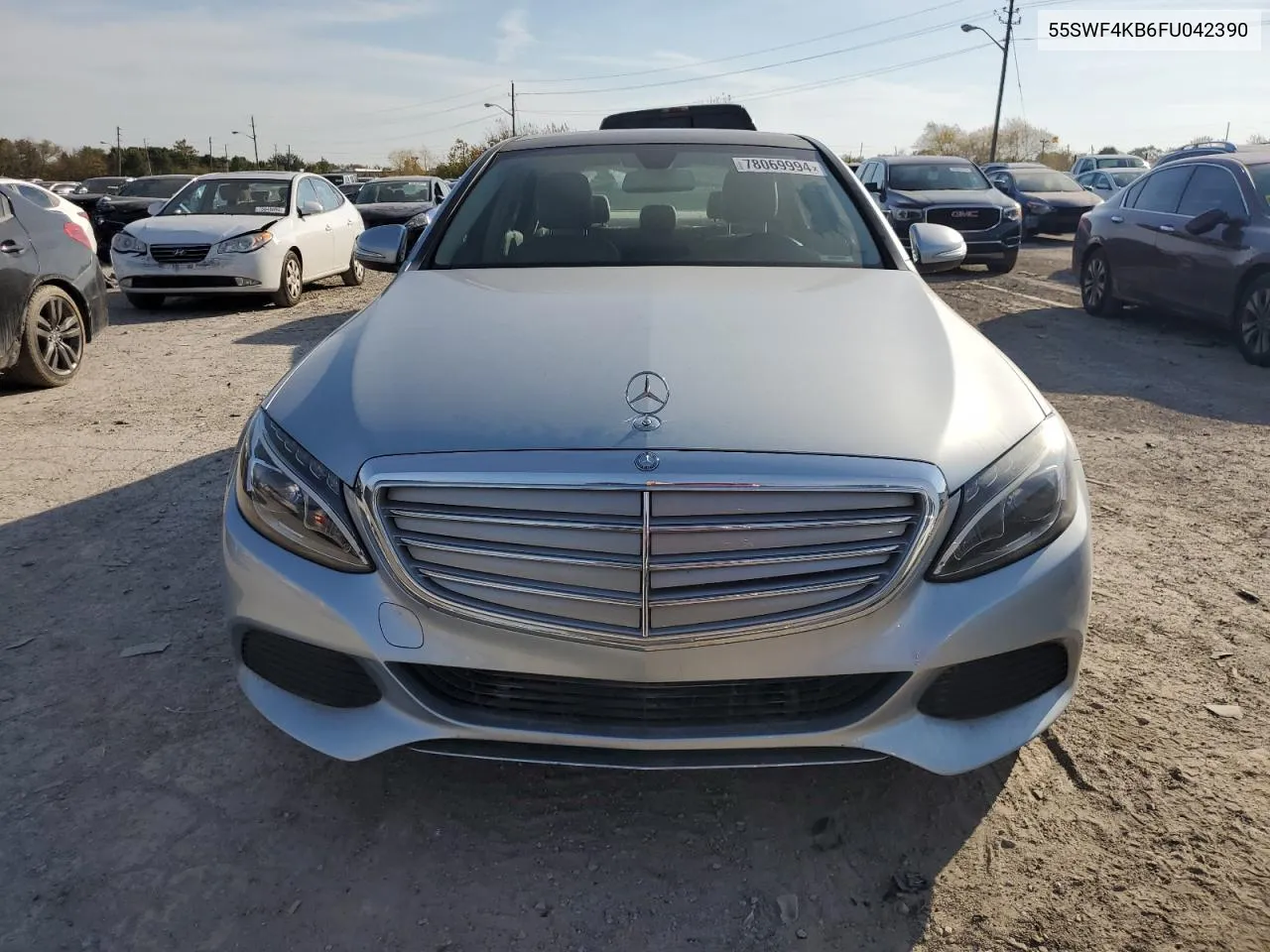 2015 Mercedes-Benz C 300 4Matic VIN: 55SWF4KB6FU042390 Lot: 78069994