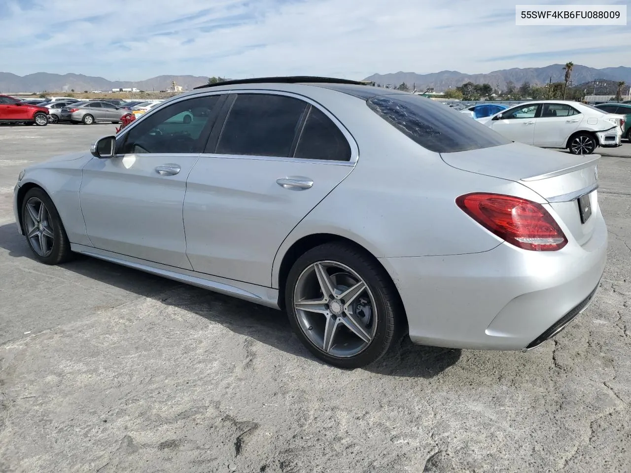 2015 Mercedes-Benz C 300 4Matic VIN: 55SWF4KB6FU088009 Lot: 78269534