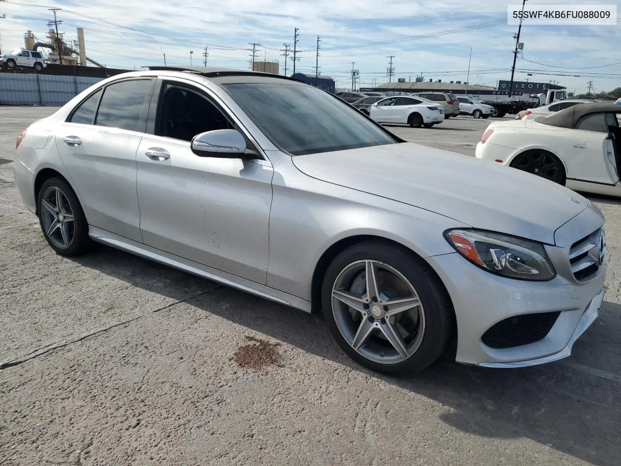 2015 Mercedes-Benz C 300 4Matic VIN: 55SWF4KB6FU088009 Lot: 78269534