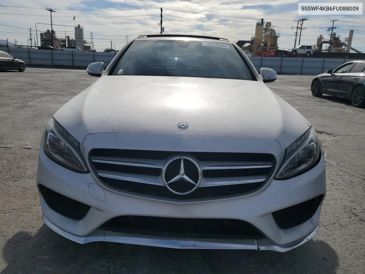 2015 Mercedes-Benz C 300 4Matic VIN: 55SWF4KB6FU088009 Lot: 78269534