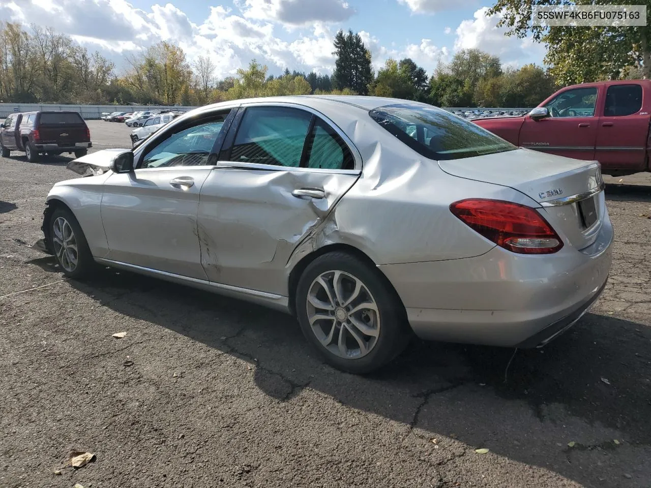 2015 Mercedes-Benz C 300 4Matic VIN: 55SWF4KB6FU075163 Lot: 78358554