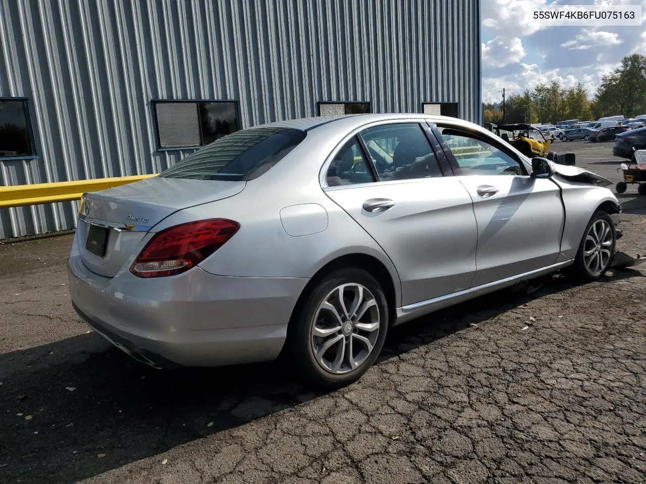 2015 Mercedes-Benz C 300 4Matic VIN: 55SWF4KB6FU075163 Lot: 78358554