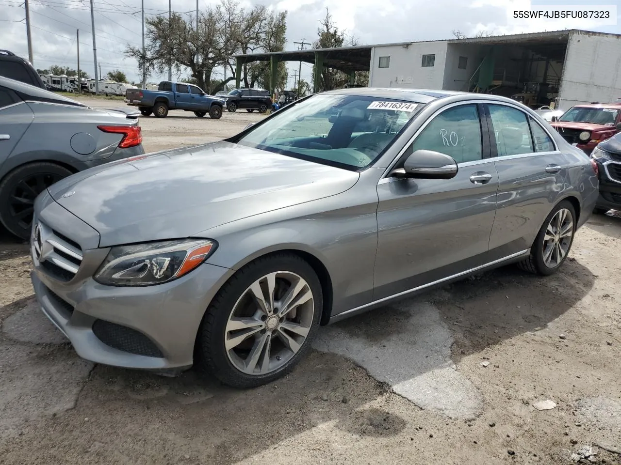 2015 Mercedes-Benz C 300 VIN: 55SWF4JB5FU087323 Lot: 78416374