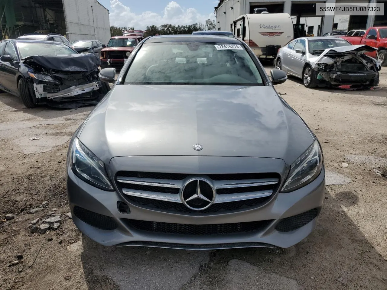 2015 Mercedes-Benz C 300 VIN: 55SWF4JB5FU087323 Lot: 78416374