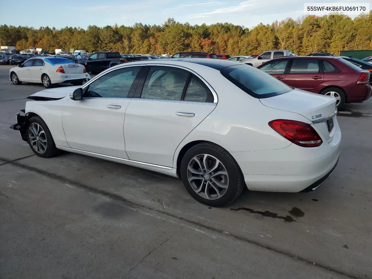 2015 Mercedes-Benz C 300 4Matic VIN: 55SWF4KB6FU069170 Lot: 78464134