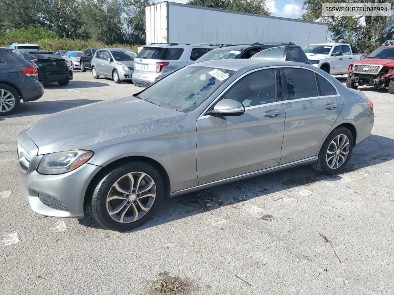 2015 Mercedes-Benz C 300 4Matic VIN: 55SWF4KB7FU038994 Lot: 78508304