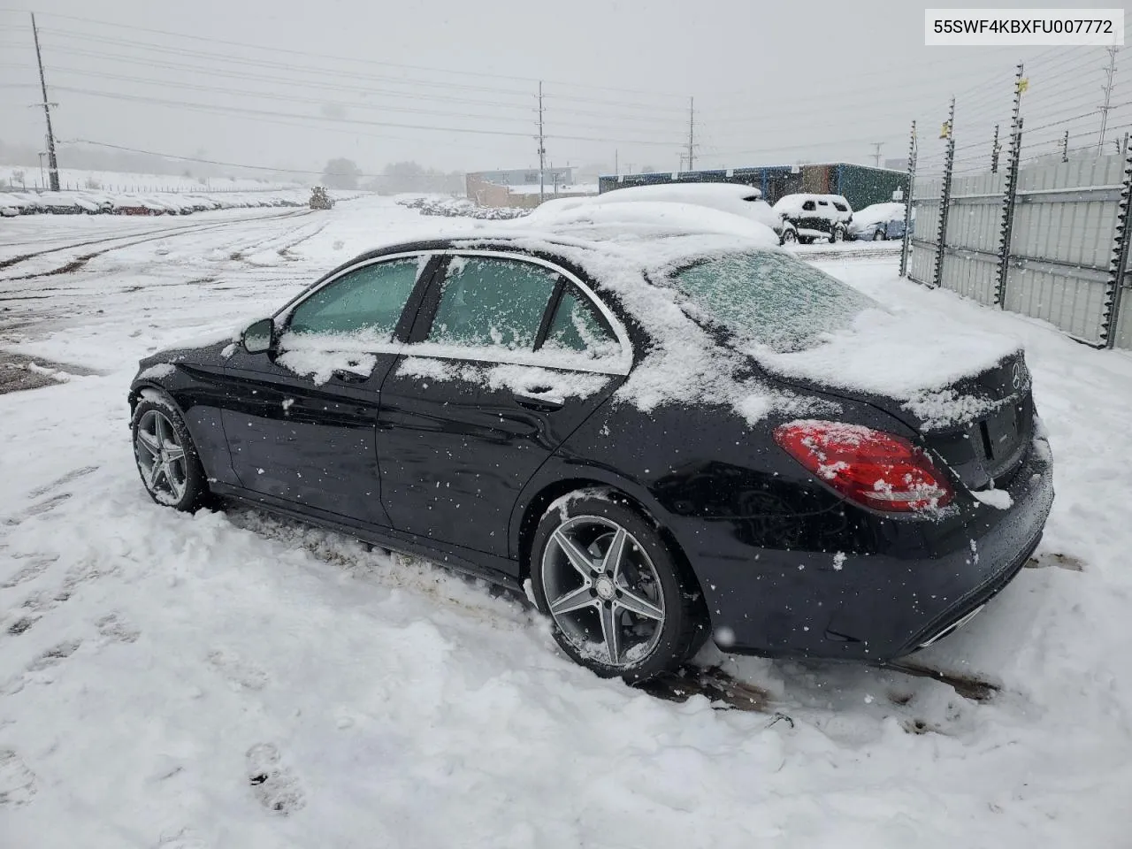 2015 Mercedes-Benz C 300 4Matic VIN: 55SWF4KBXFU007772 Lot: 78620984