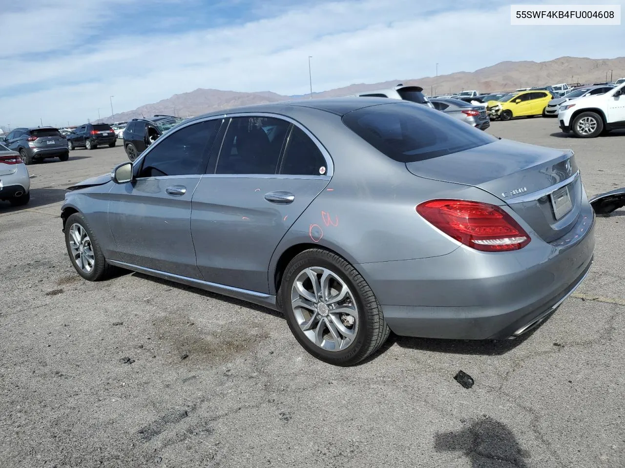 2015 Mercedes-Benz C 300 4Matic VIN: 55SWF4KB4FU004608 Lot: 78731424