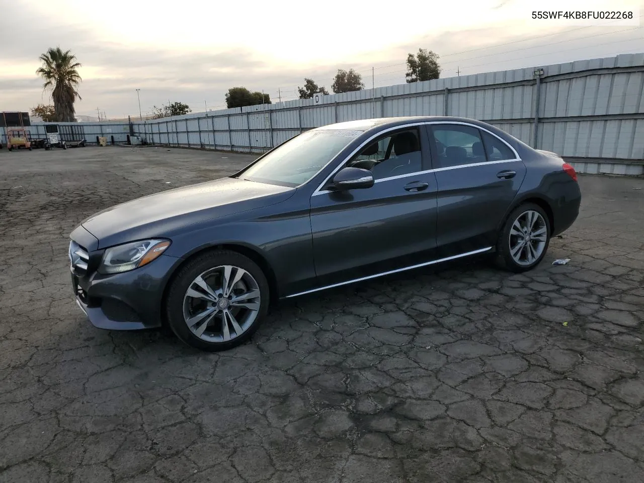 2015 Mercedes-Benz C 300 4Matic VIN: 55SWF4KB8FU022268 Lot: 79144604