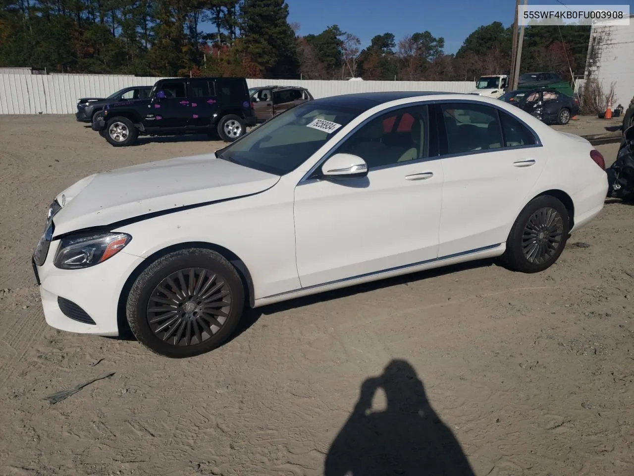 2015 Mercedes-Benz C 300 4Matic VIN: 55SWF4KB0FU003908 Lot: 79258934