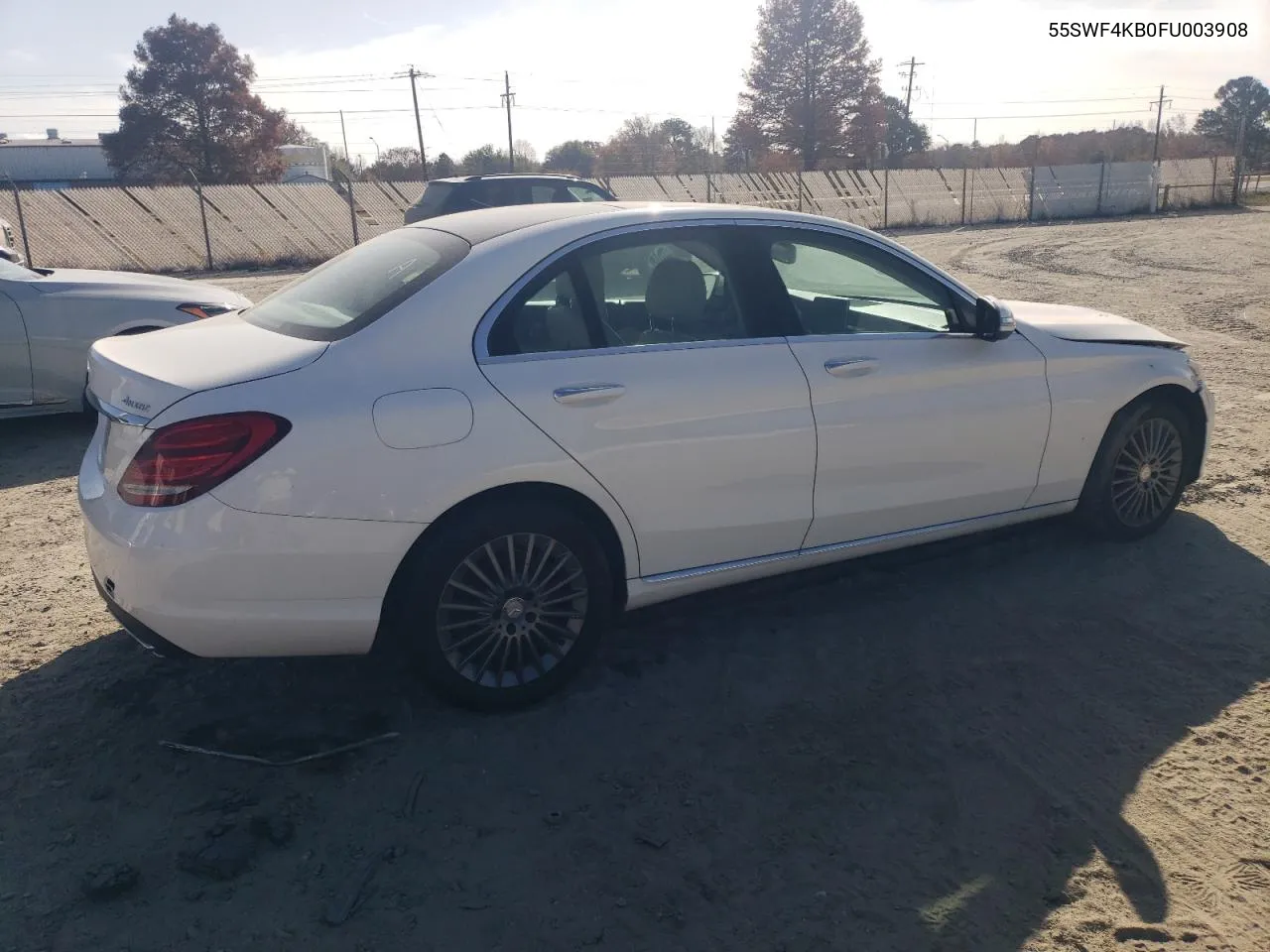 2015 Mercedes-Benz C 300 4Matic VIN: 55SWF4KB0FU003908 Lot: 79258934