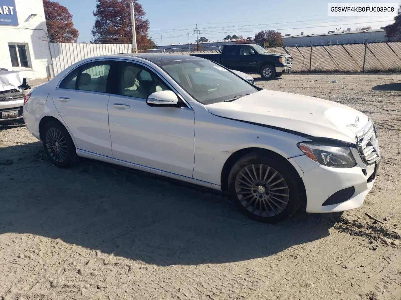 2015 Mercedes-Benz C 300 4Matic VIN: 55SWF4KB0FU003908 Lot: 79258934