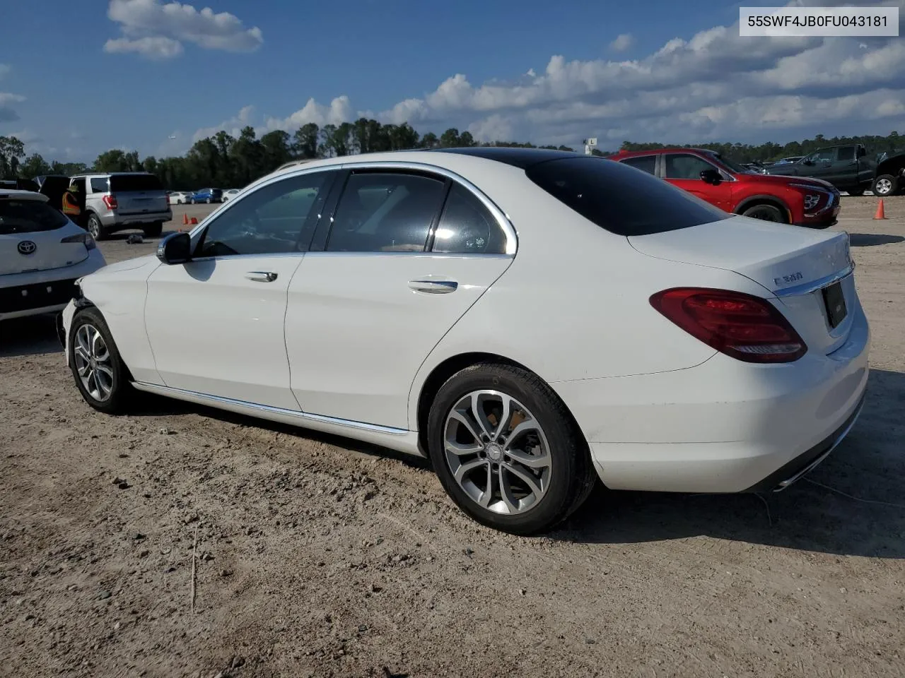 2015 Mercedes-Benz C 300 VIN: 55SWF4JB0FU043181 Lot: 79360704